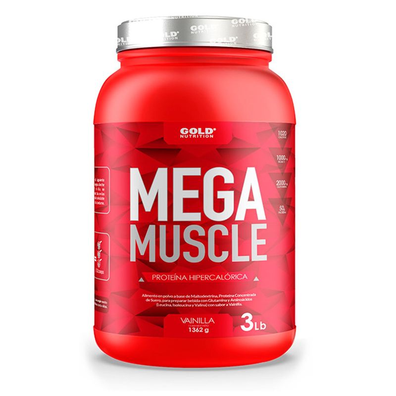 GOLD NUTRI - Suplemento Mega Muscle x 3 Lb 15054