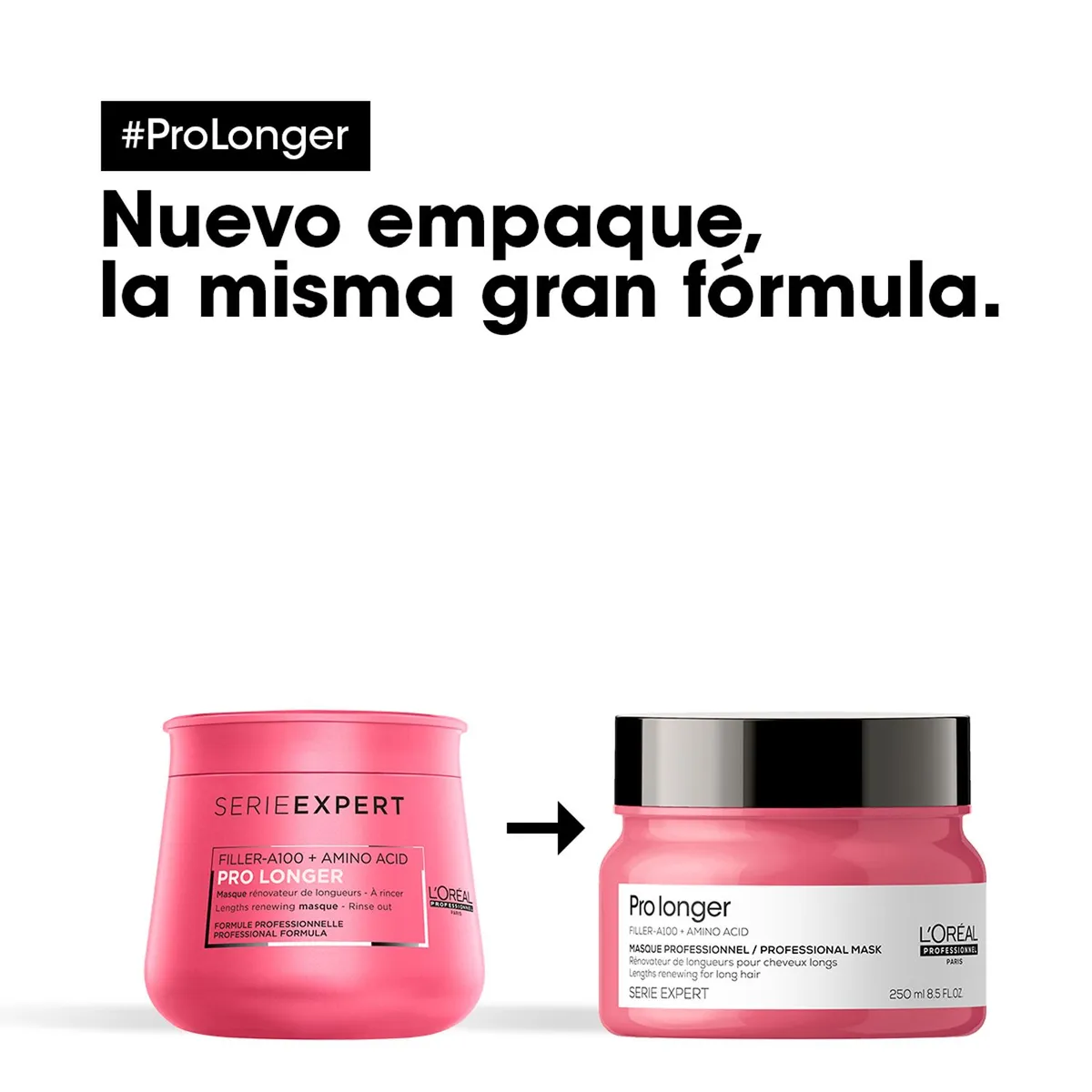 LOREAL PROFESSIONNEL - Mascarilla Loreal Professionnel ProLonger engrosa puntas del largo 250ml