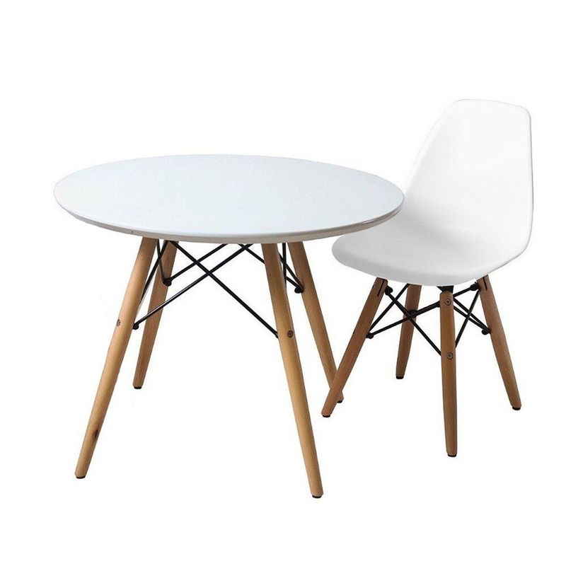 EKONOMODO - Mesa Eames Infantil Con  Silla Eames Kids