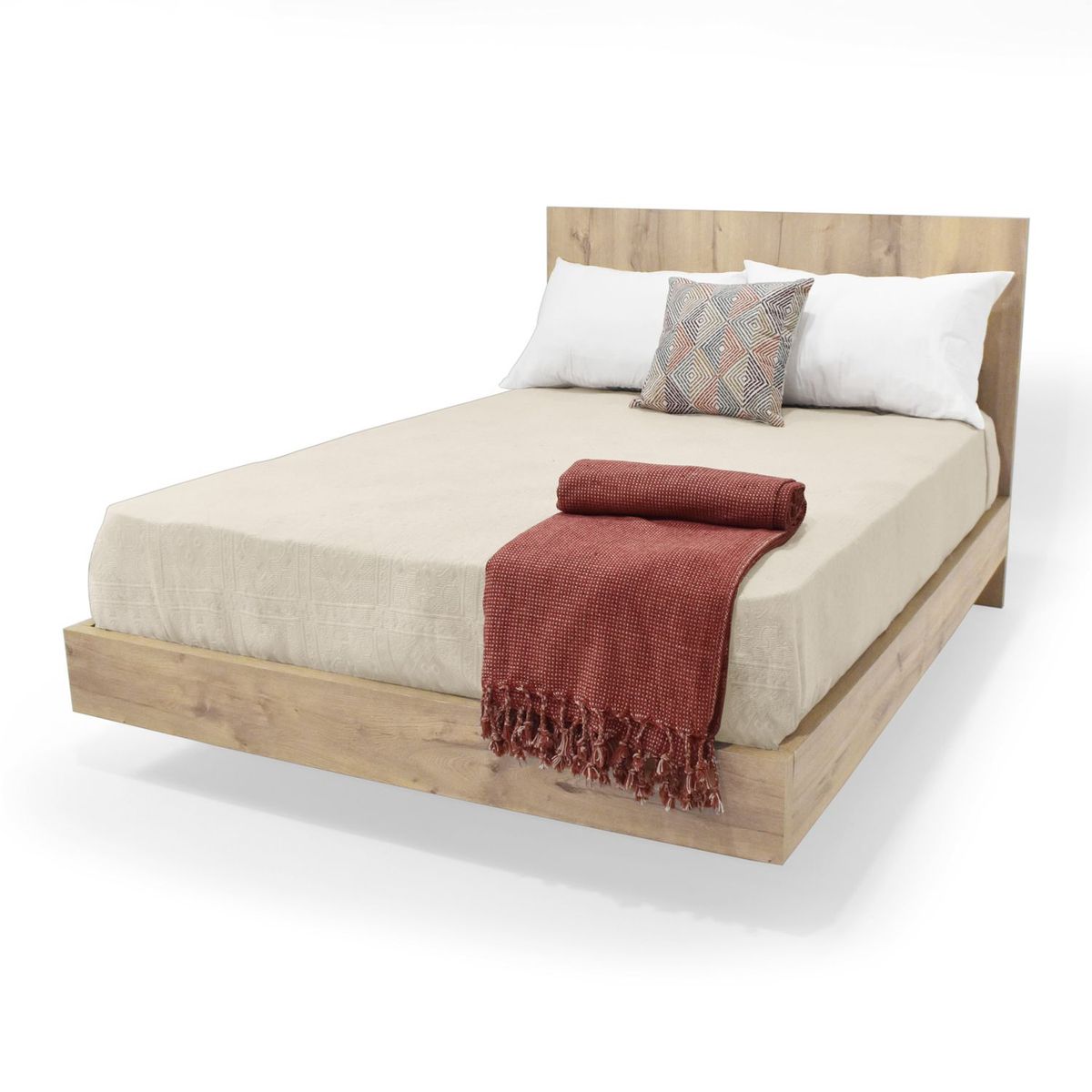 MICA - Cama para Colchón Doble Moderna 198 x 146 cm Mica