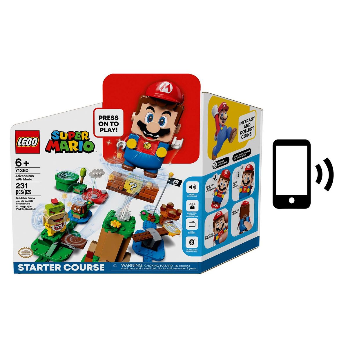 LEGO - LEGO Super Mario Set Inicial + Figura Interactiva Mario