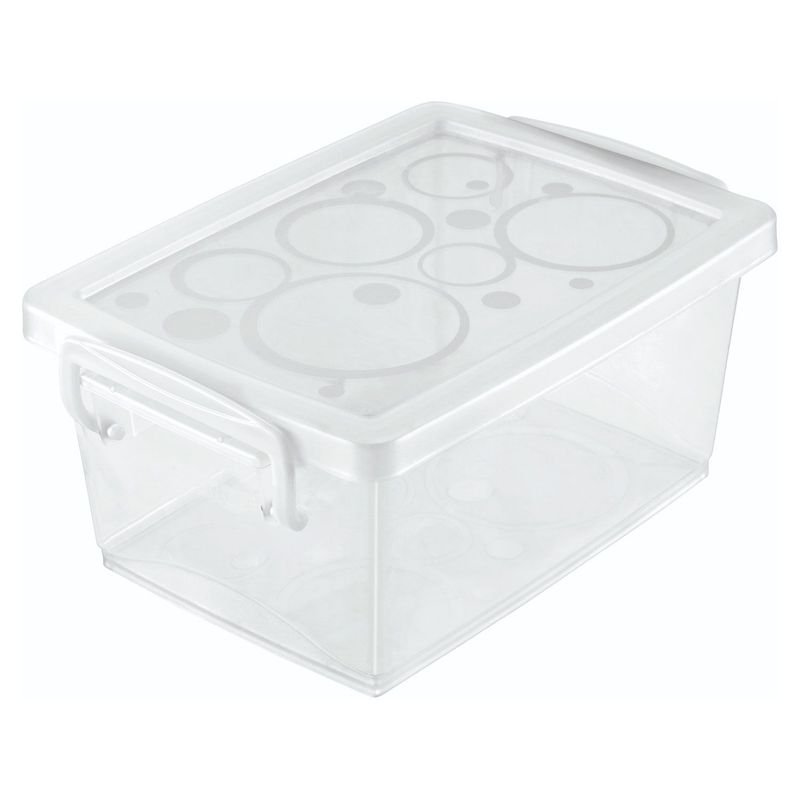 ORDENE - Caja Plástica Ordene de Almacenamiento para Organizar con tapa 7x11x15.5 cm