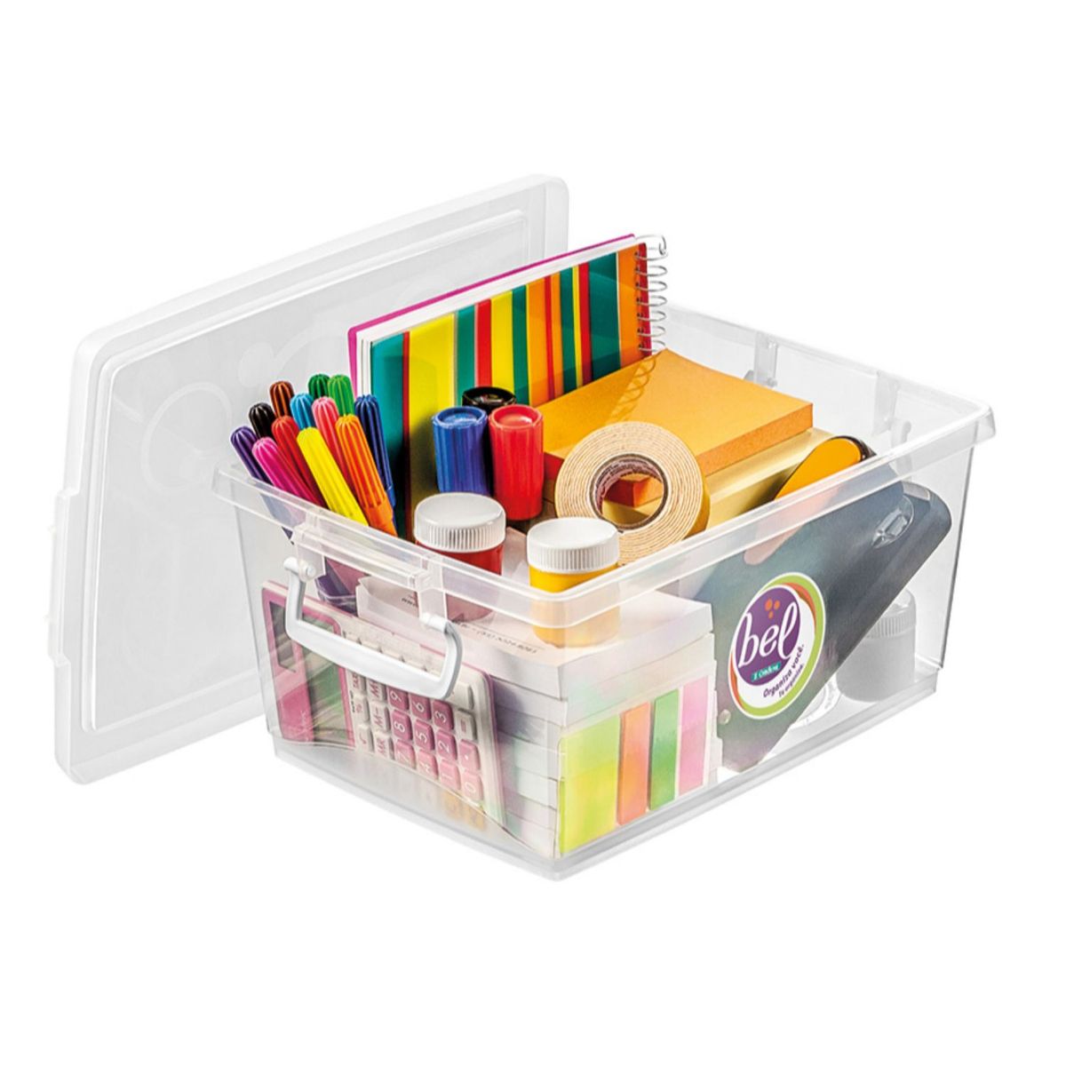 ORDENE - Caja Plástica Ordene de Almacenamiento para Organizar con tapa 4lts