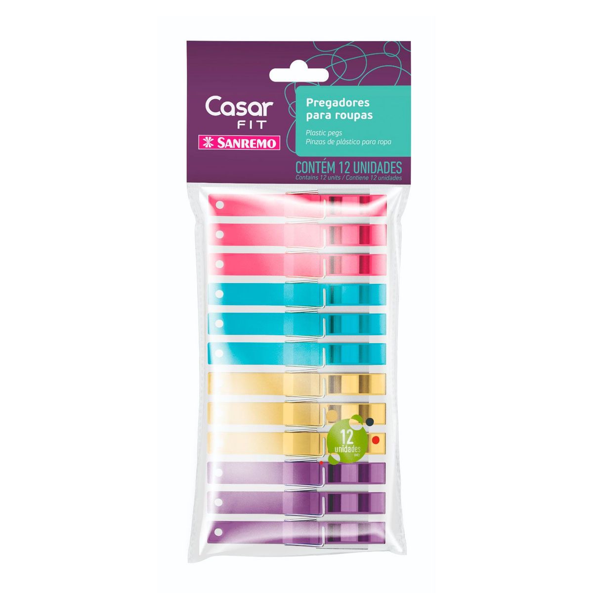 SANREMO - Ganchos Para Ropa Plástico 