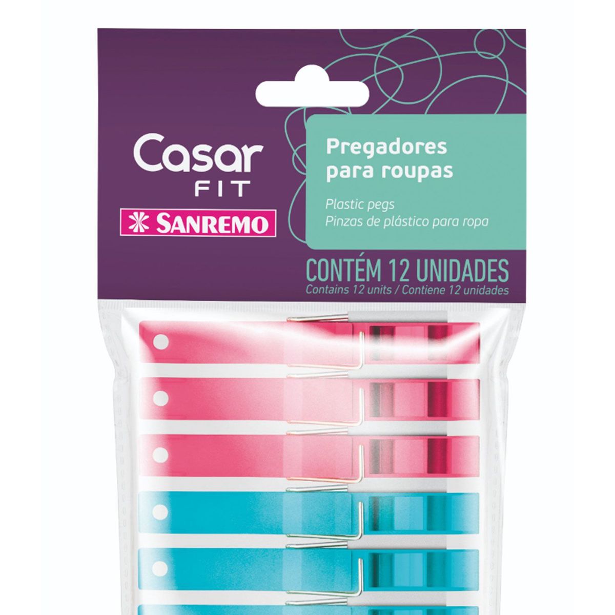 SANREMO - Ganchos Para Ropa Plástico 