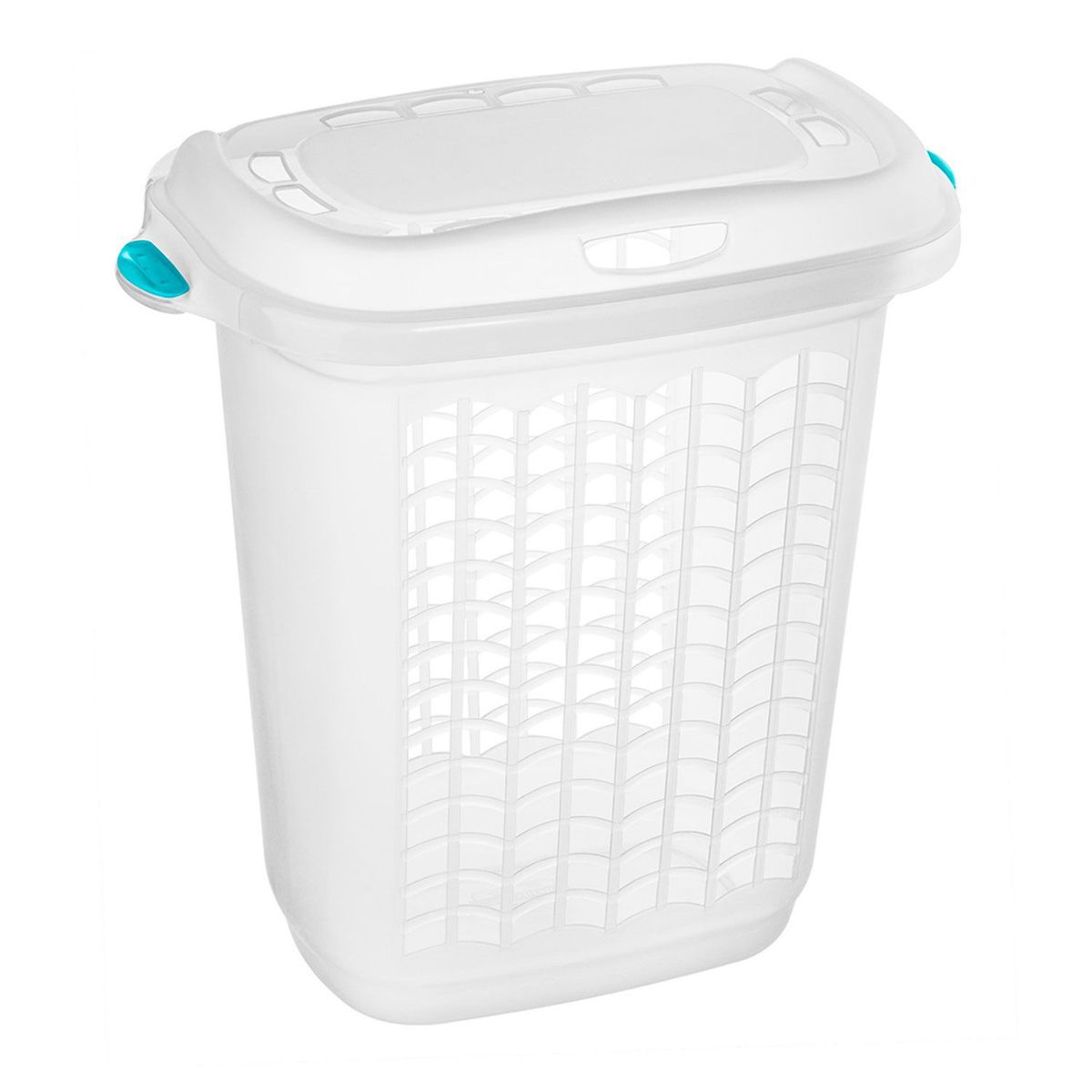 SANREMO - Caja para Ropa Sucia Plástica Ordene de Almacenamiento para Organizar con tapa 4.4lts