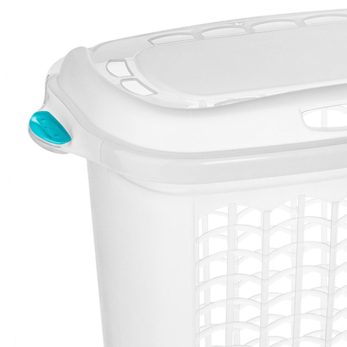SANREMO - Caja para Ropa Sucia Plástica Ordene de Almacenamiento para Organizar con tapa 4.4lts