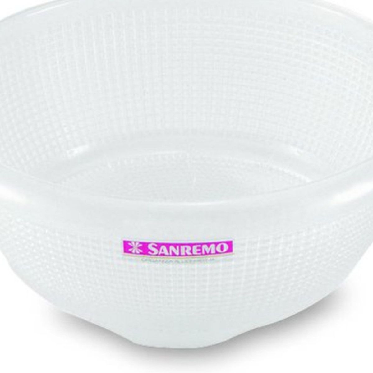 SANREMO - Colador Plástico para Pasta Blanco