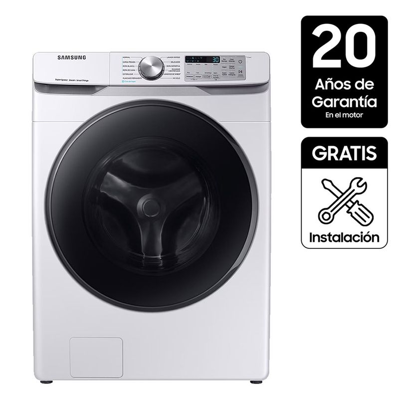 SAMSUNG - Lavadora Samsung Carga Frontal 22 KG WF22R6270AW/CO