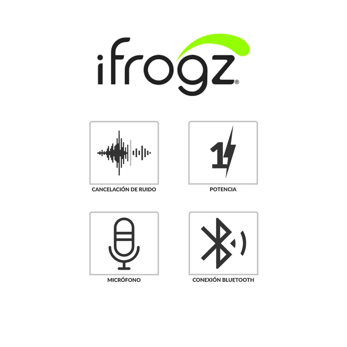 IFROGZ - Audífonos iFrogz Toxix On Ear Bluetooth Manos Libres