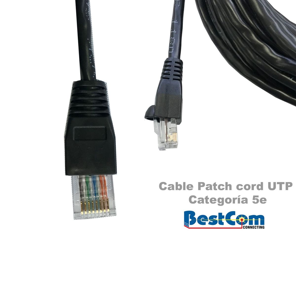 BESTCOM - Cable Patch Cord UTP CAT 5E con Conectores RJ45 Macho 10 mt