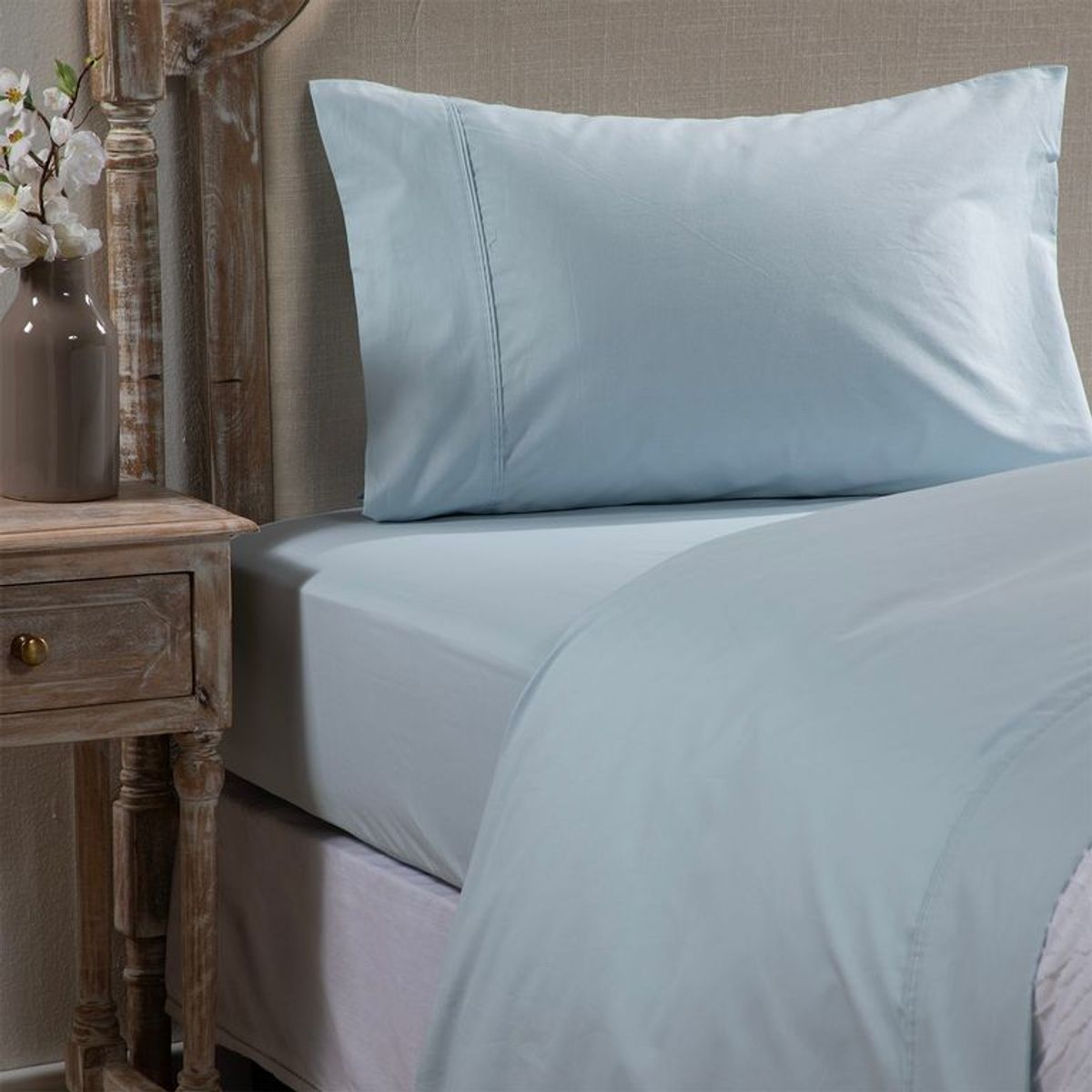 ROBERTA ALLEN - Juego de Sábanas Lisa de Algodón 200 Hilos Colores Roberta Allen