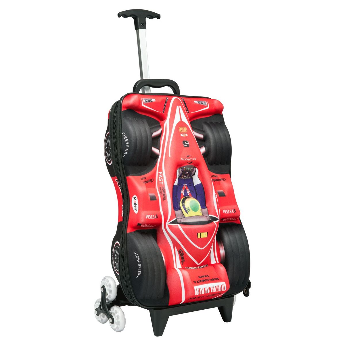 YAMP - Maleta Carrito 3D Fórmula 1 Rojo