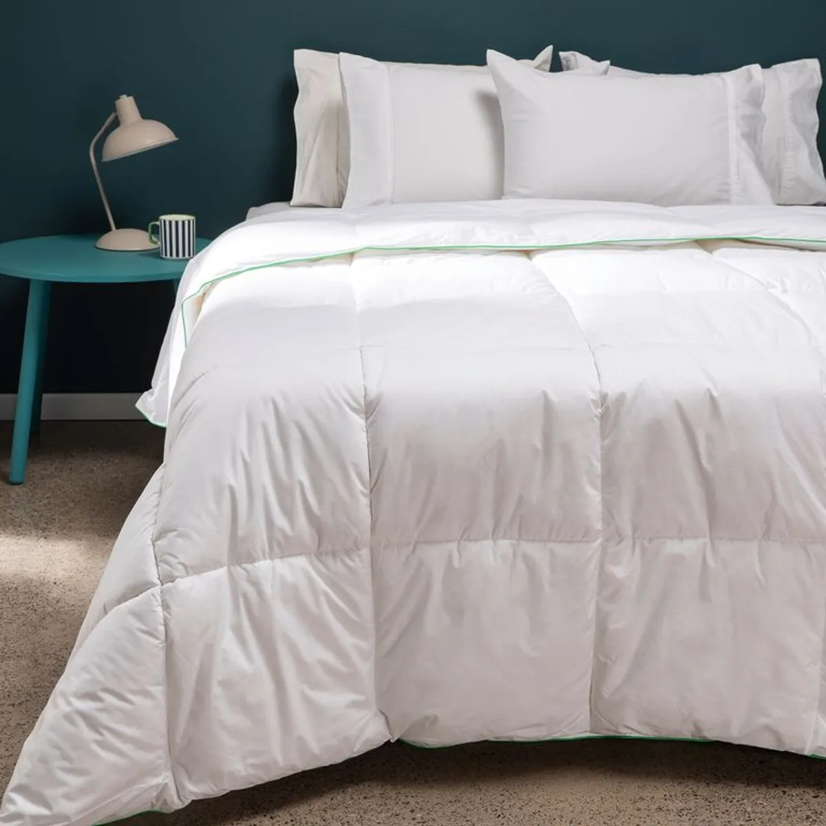 BENETTON - Plumón Edredón Blanco de 50% Microfibra 50% Bambú Hipoalergénico Benetton