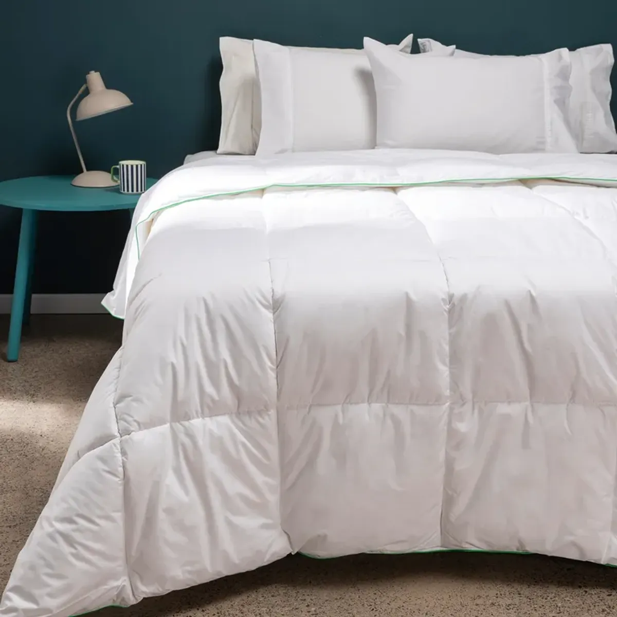 BENETTON - Plumón Edredón Blanco de 50% Microfibra 50% Bambú Hipoalergénico Benetton