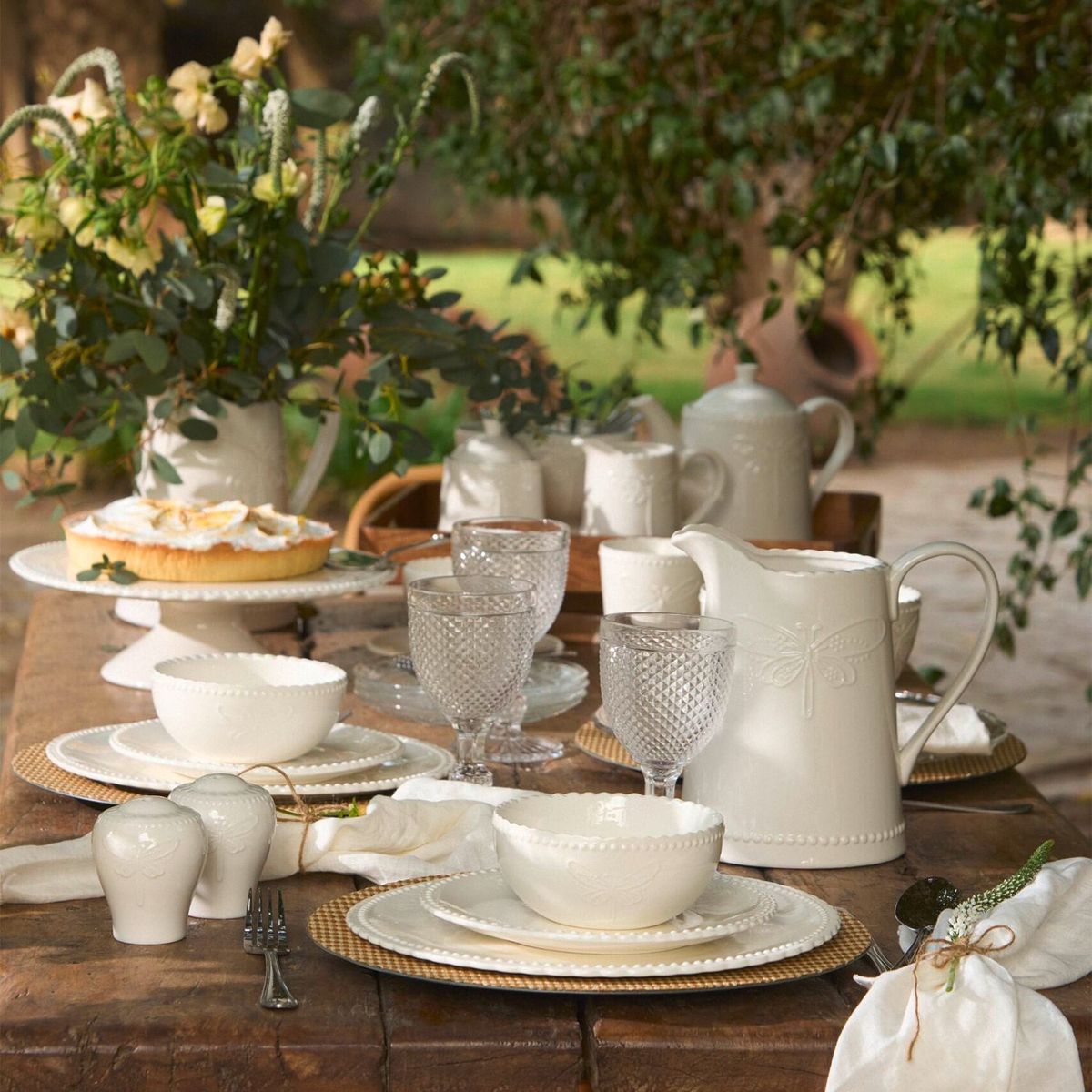 BASEMENT HOME - Mantel Lino Blanco