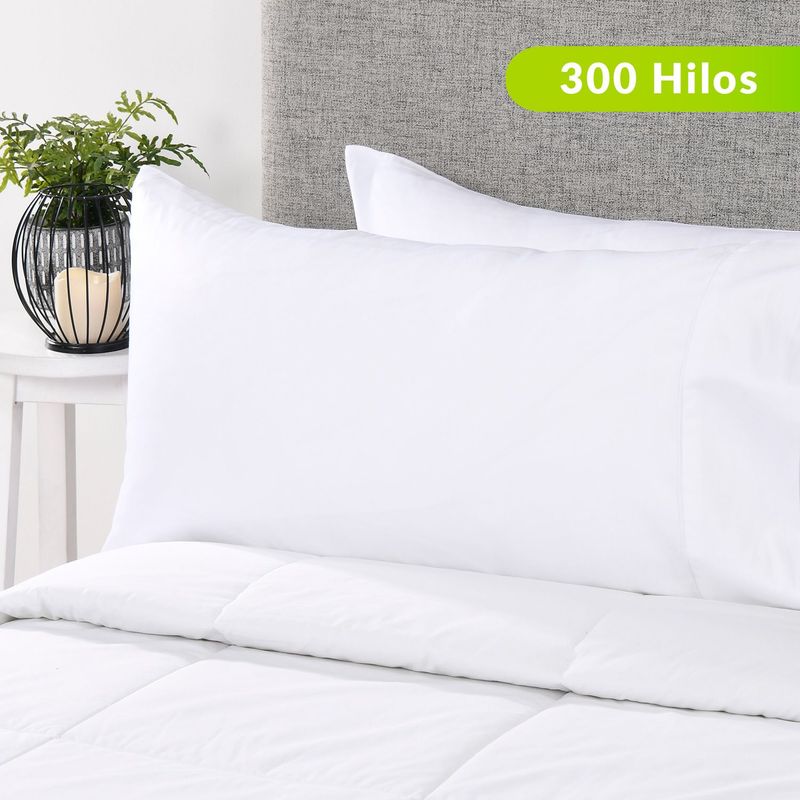 BASEMENT HOME - Funda de Almohada 300 Hilos Algodón 90 x 50 cm