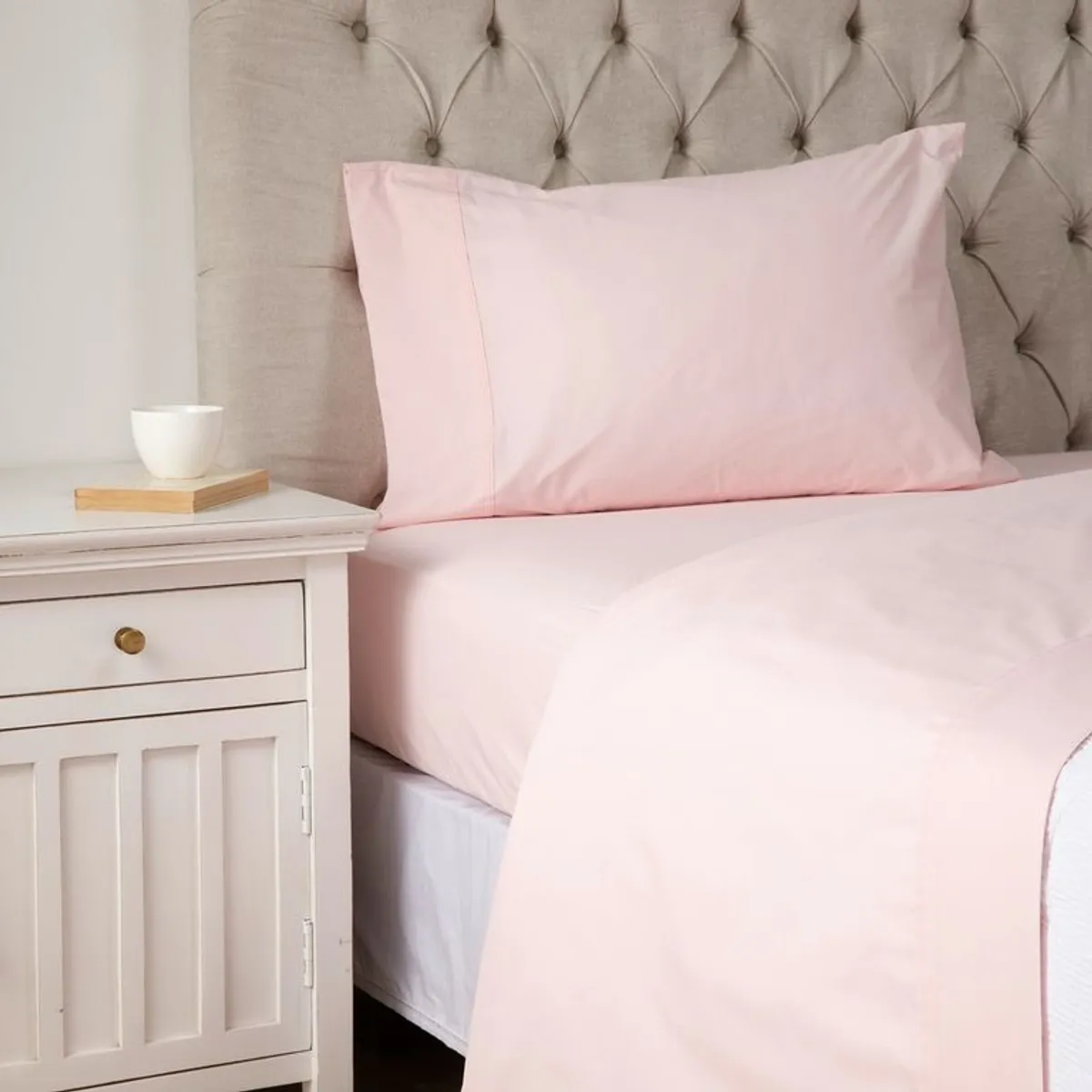 ROBERTA ALLEN - Juego de Sábanas Lisa de Algodón 200 Hilos Colores Roberta Allen