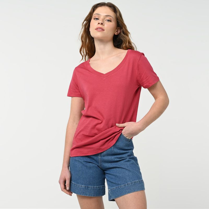 SYBILLA - Camiseta mujer manga corta de Algodón Sybilla