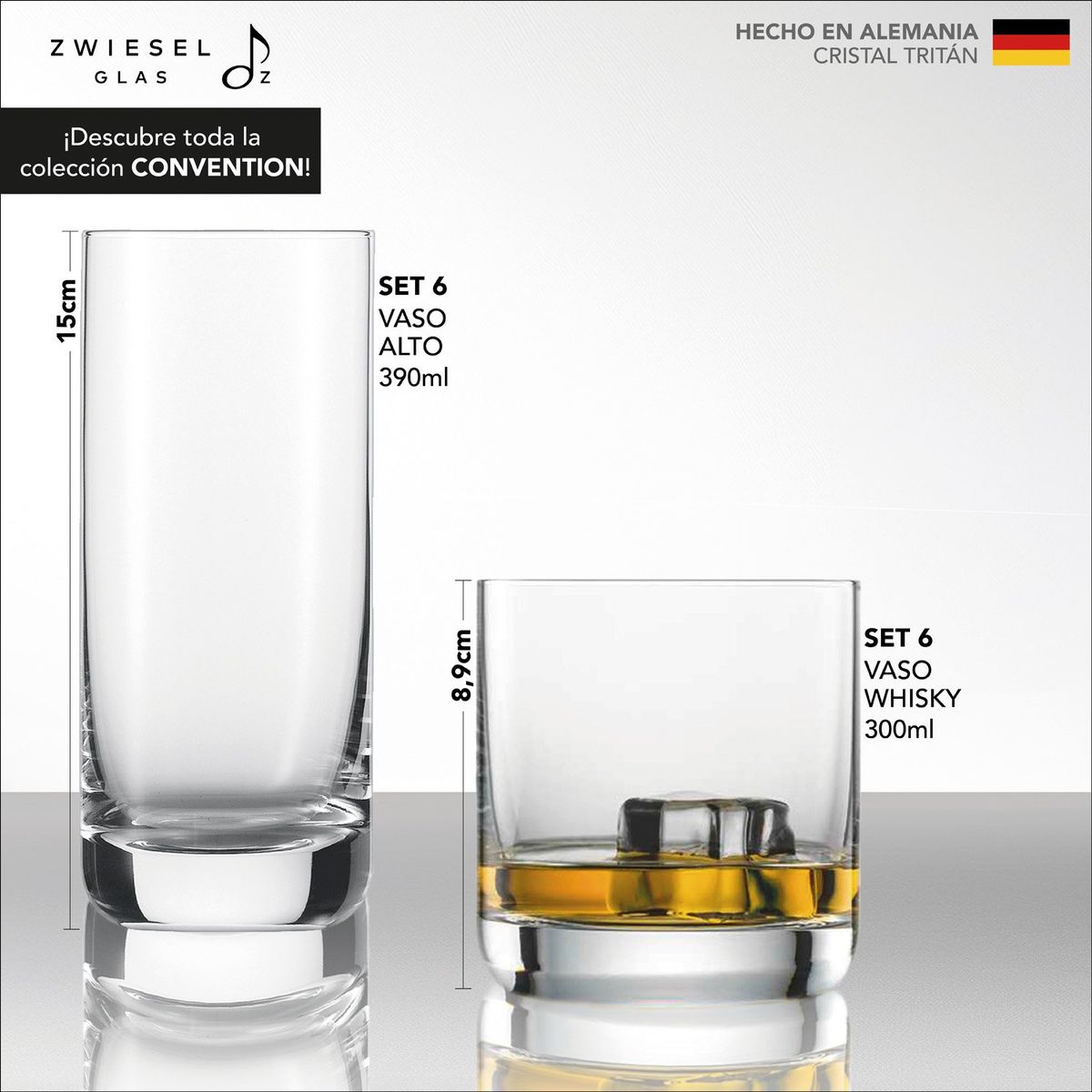 SCHOTT ZWIESEL - Vaso Alto Schott Zwiesel Cristal 6 Piezas 12 Oz