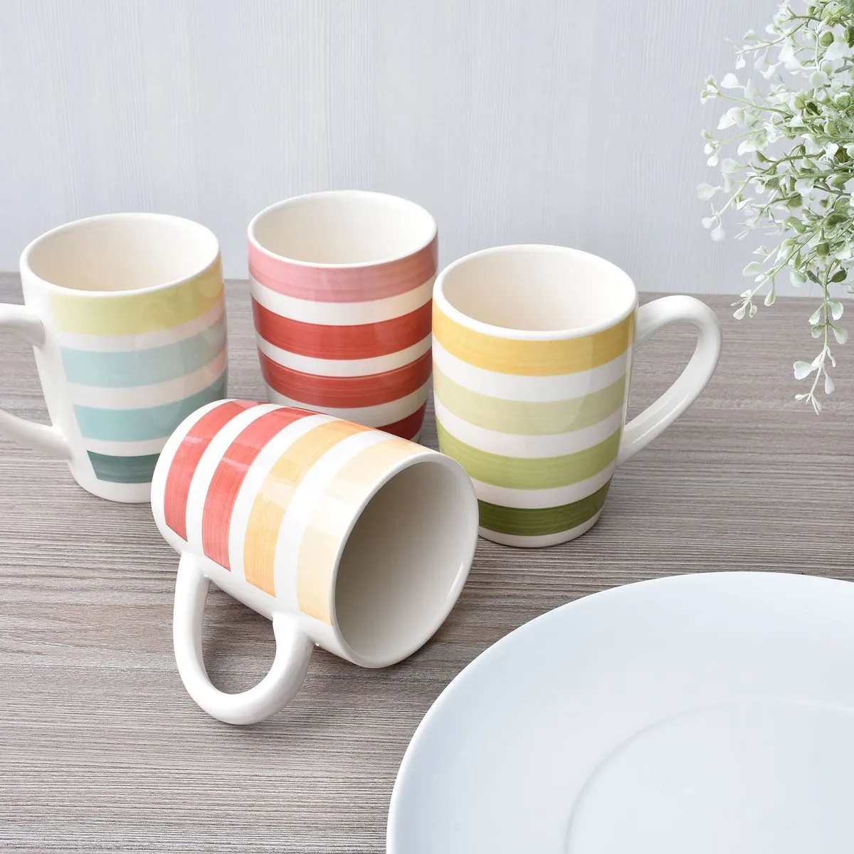 MICA - Set x 4 Mugs 14 Onzas Rayas