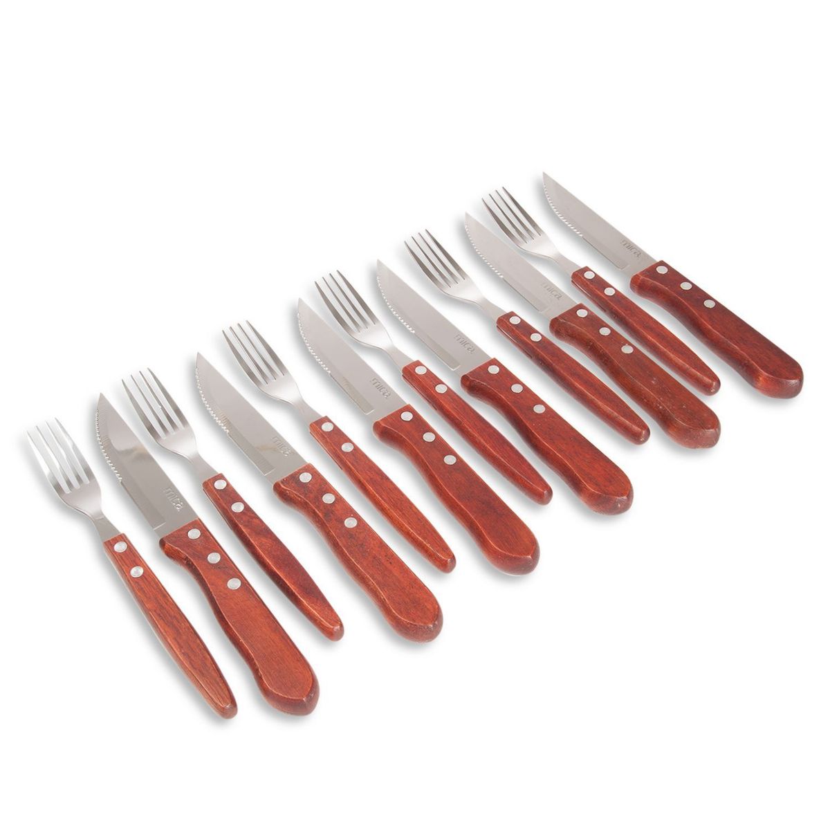 MICA - Juego de Cubiertos 12 Piezas de madera