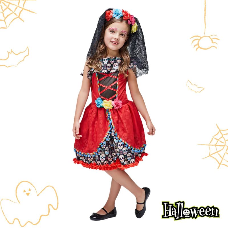YAMP - Disfraz para niña Catrina Yamp