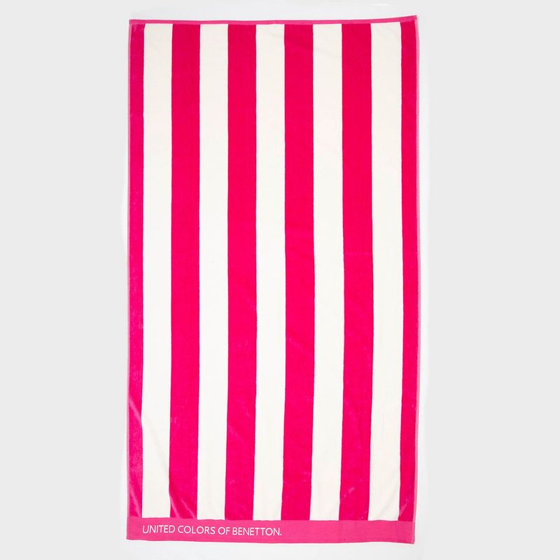 BENETTON - Toalla de Playa 450 g Stripes 100 x 180 cm