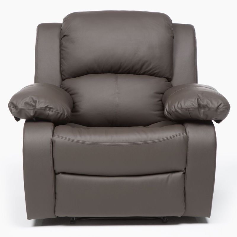 BASEMENT HOME - Silla Reclinable Moderna 1 Puesto en Cuero Mecánica Lucas 97 X 98 X 97 cm Roberta Allen