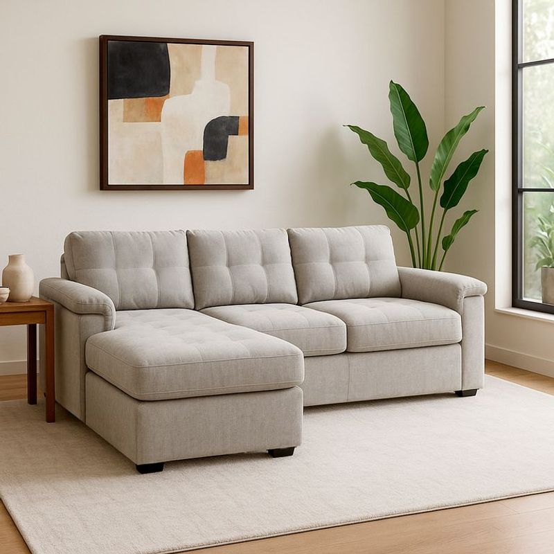 MICA - Sofá en L Rafa Izquierdo Poliéster 284 cm - Mueble - 0% Interés a 3, 6 o 12 Cuotas Pagando con tu CMR Banco Falabella