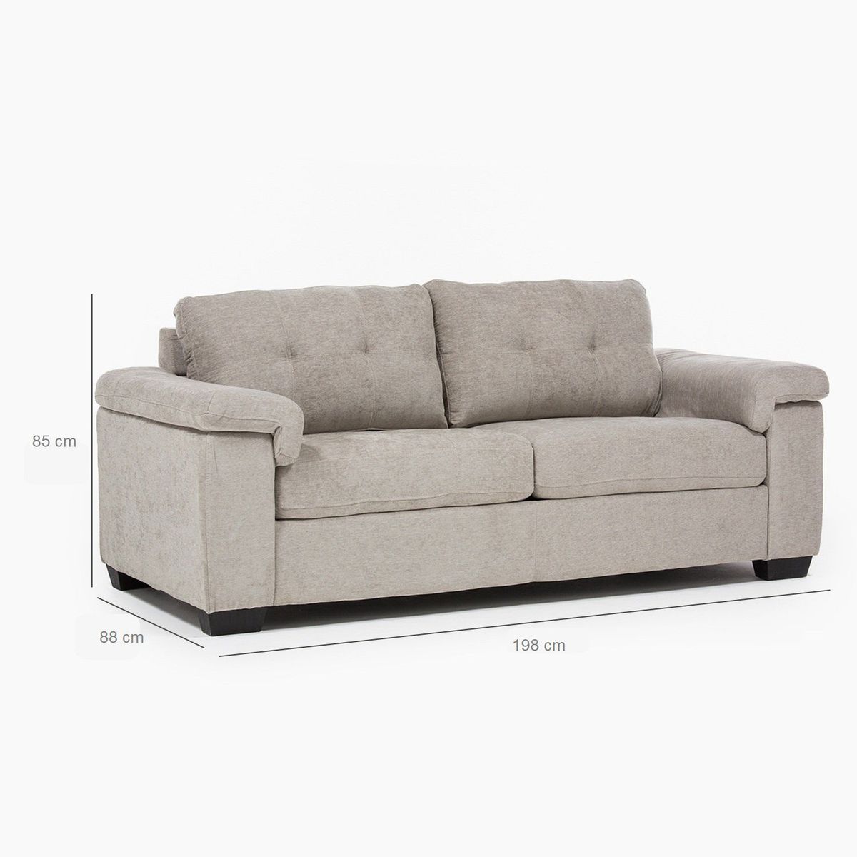 MICA - Sofá Cama 3 puestos Rafa 198 x 88 x 85 cm Mica