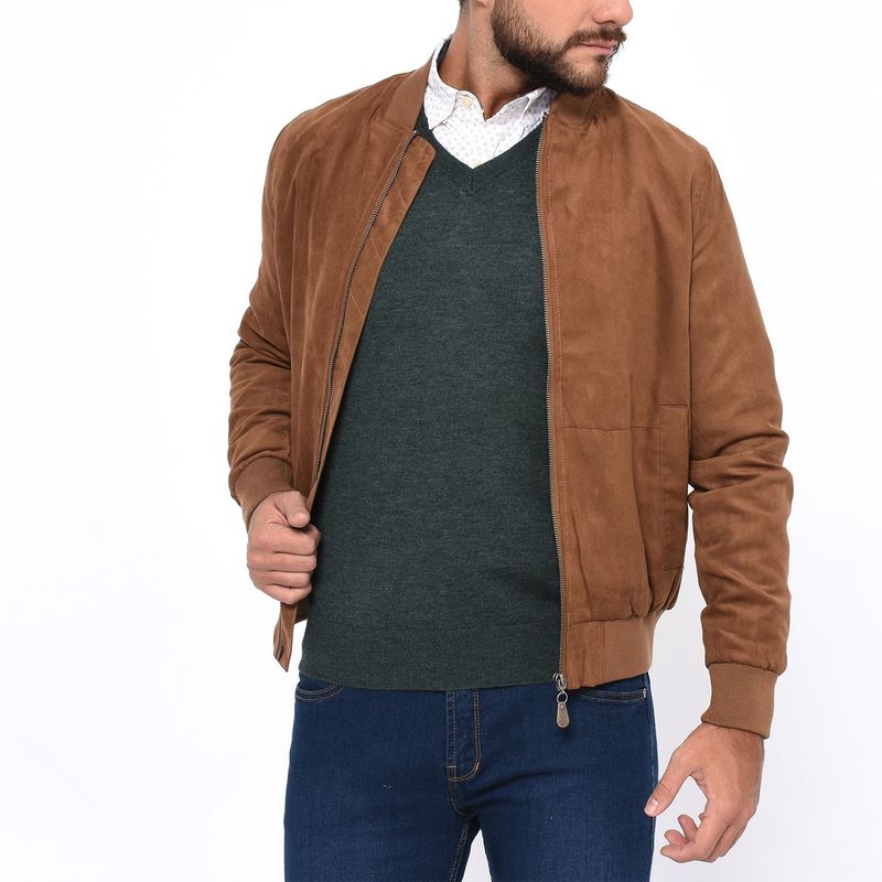 UNIVERSITY CLUB - Chaqueta De Gamuza