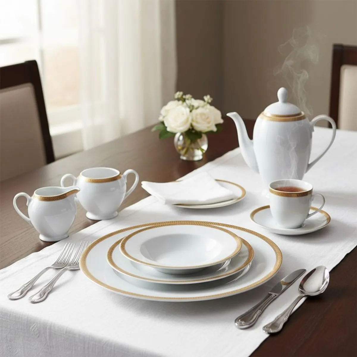 ROBERTA ALLEN - Vajilla Roberta Allen: Porcelana Diana 4 puestos 25 piezas