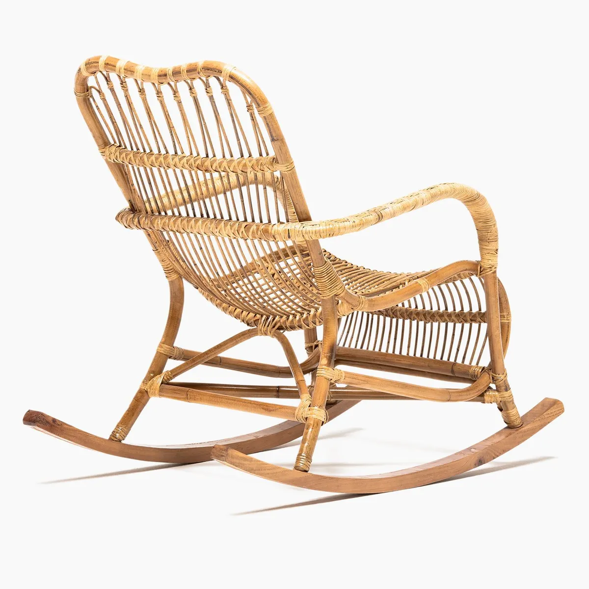 MICA - Silla Mecedora de Exterior y Terraza Moderna en Rattán San Thiago 71 x 99 x 116 cm Mica 