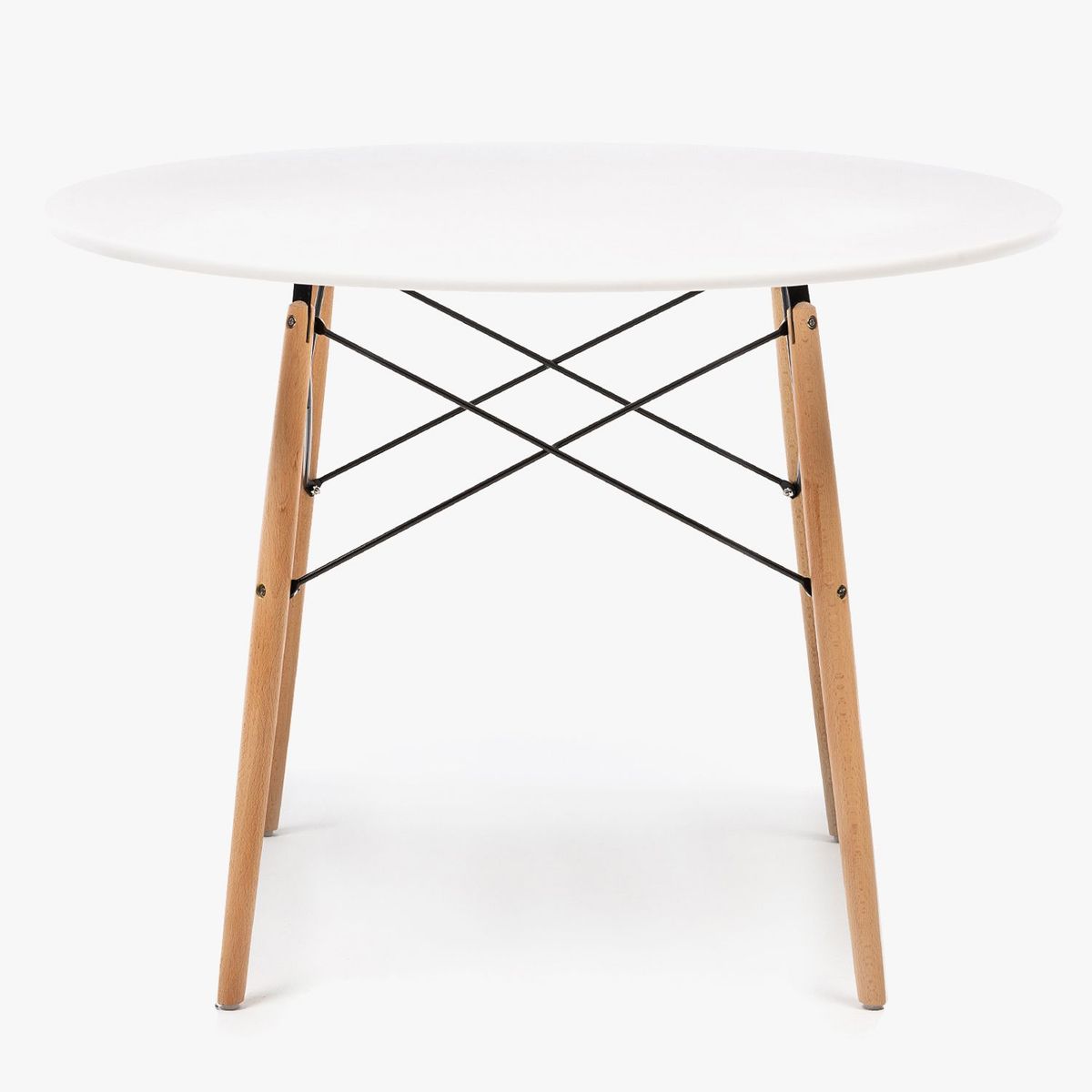 MICA - Mesa de Comedor Moderna para 4 personas en Aglomerado MDF Redonda Mica