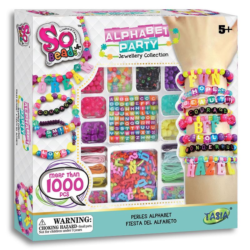 SO BEADS - Kit de Joyería, para crear collares, pulseras y accesorios