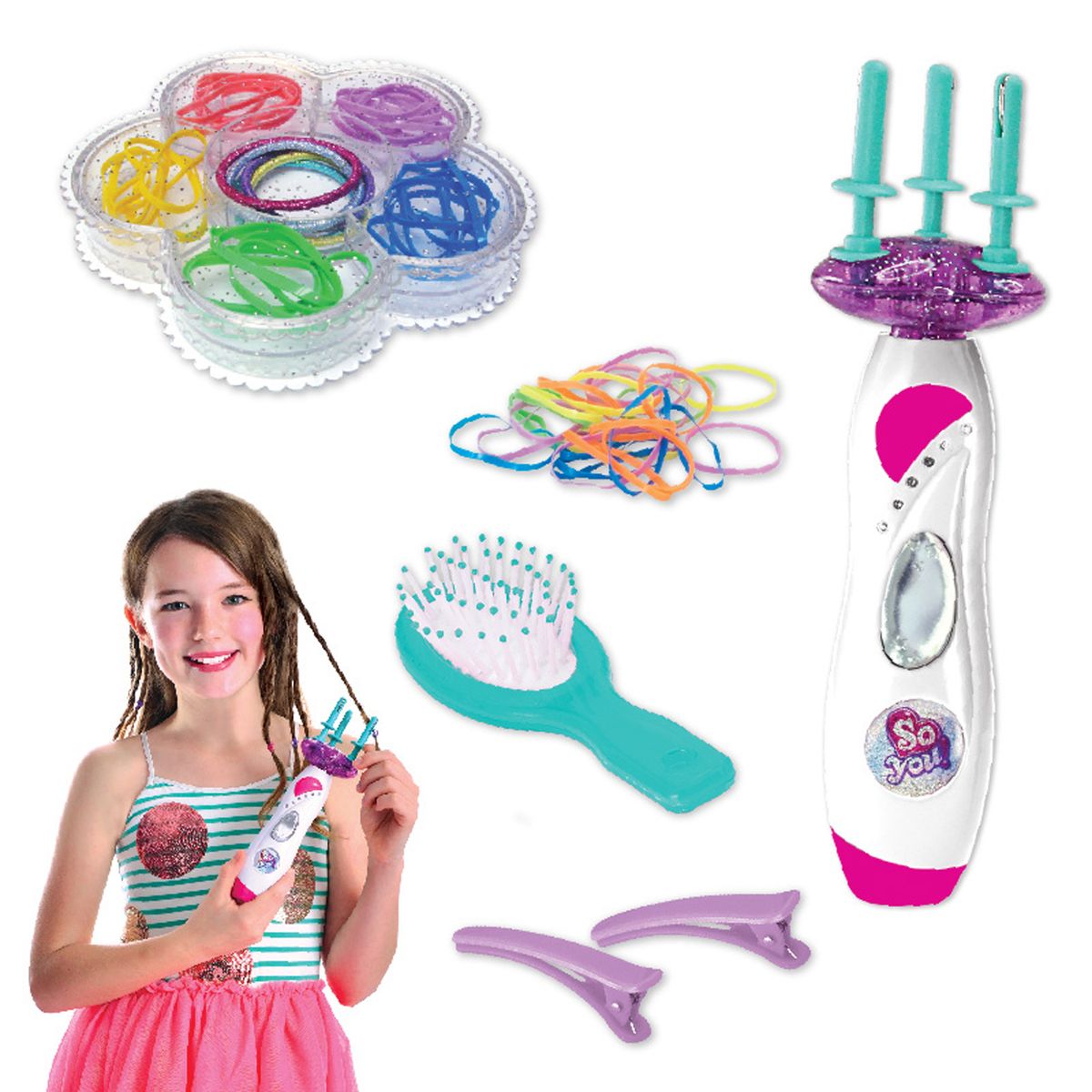  - Set de juegos So You: Maravilloso reador de trenzas