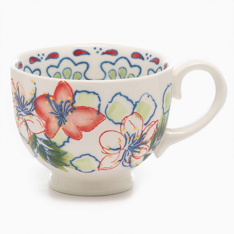 ROBERTA ALLEN - Mug Flori Blanco
