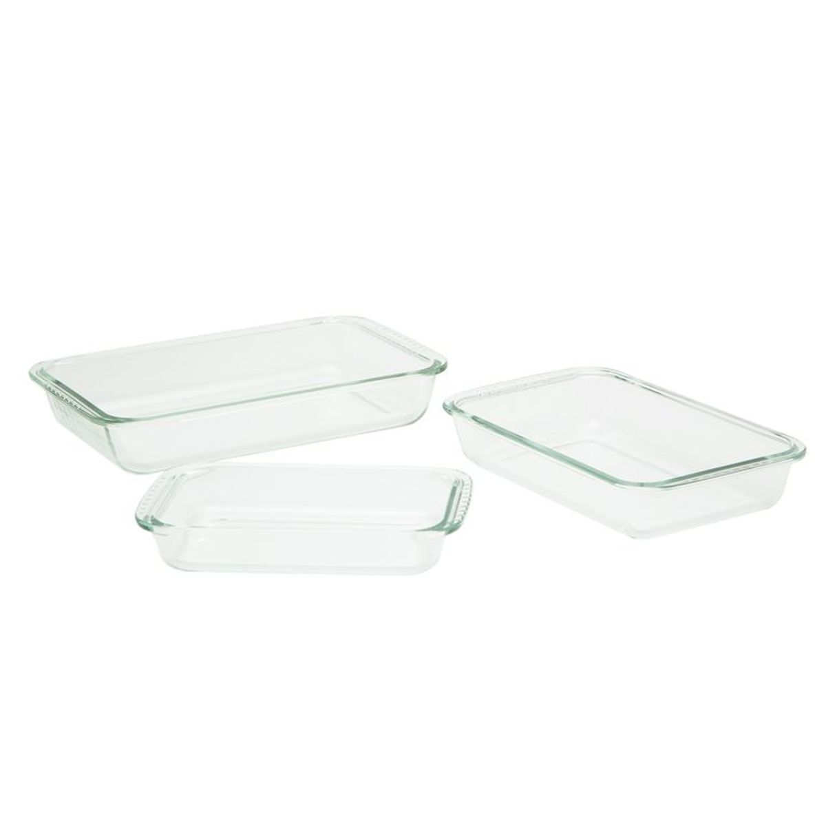 MICA - Set x3 Refractarias Vidrio 30 x 2.58 cm