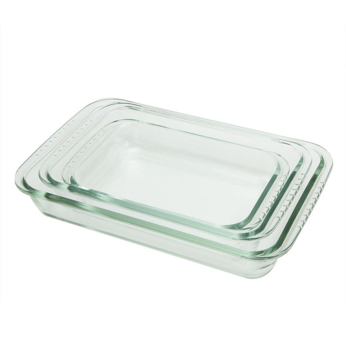 MICA - Set x3 Refractarias Vidrio 30 x 2.58 cm