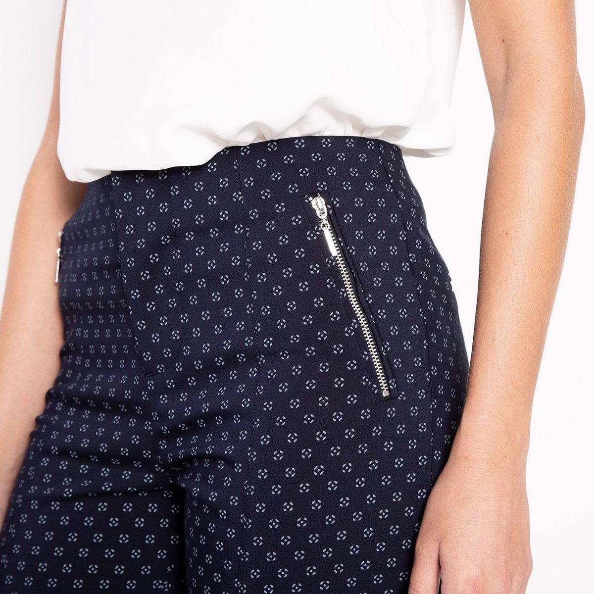 BASEMENT - Pantalón Mujer Recto Medio Basement