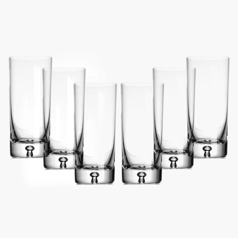 KROSNO - Vaso de vidrio alto Krosno: 6 piezas