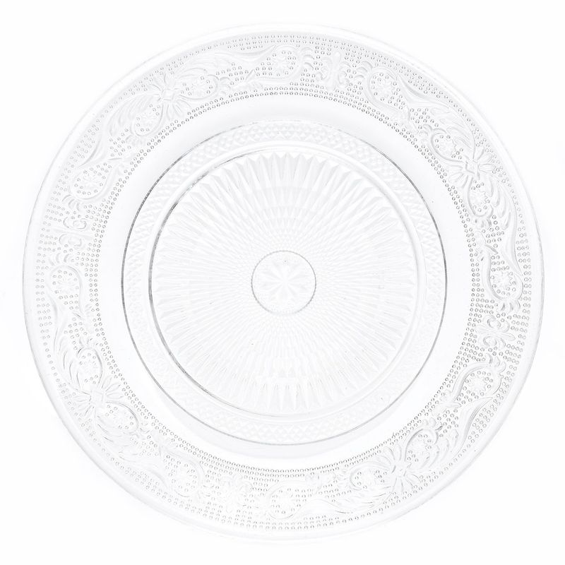 ROBERTA ALLEN - Set x4 Plato Vidrio Labrado Postre