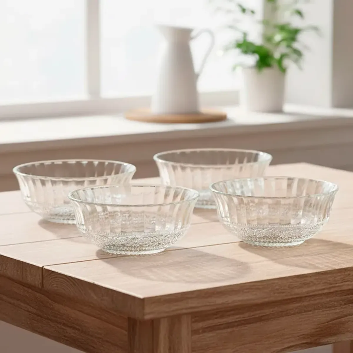 ROBERTA ALLEN - Set x4 Bowl Vidrio Labrado