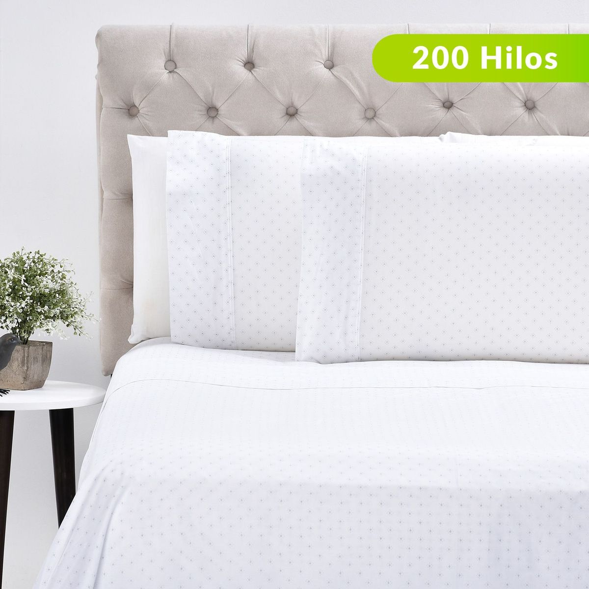 ROBERTA ALLEN - Juego de Sábanas Estampada de Algodón 200 Hilos Flor Roberta Allen