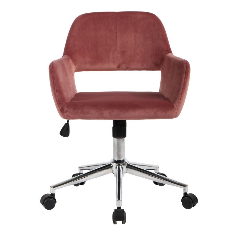MICA - Silla de Escritorio para Casa u Oficina Ergonómica Cromwell Rosado Mica
