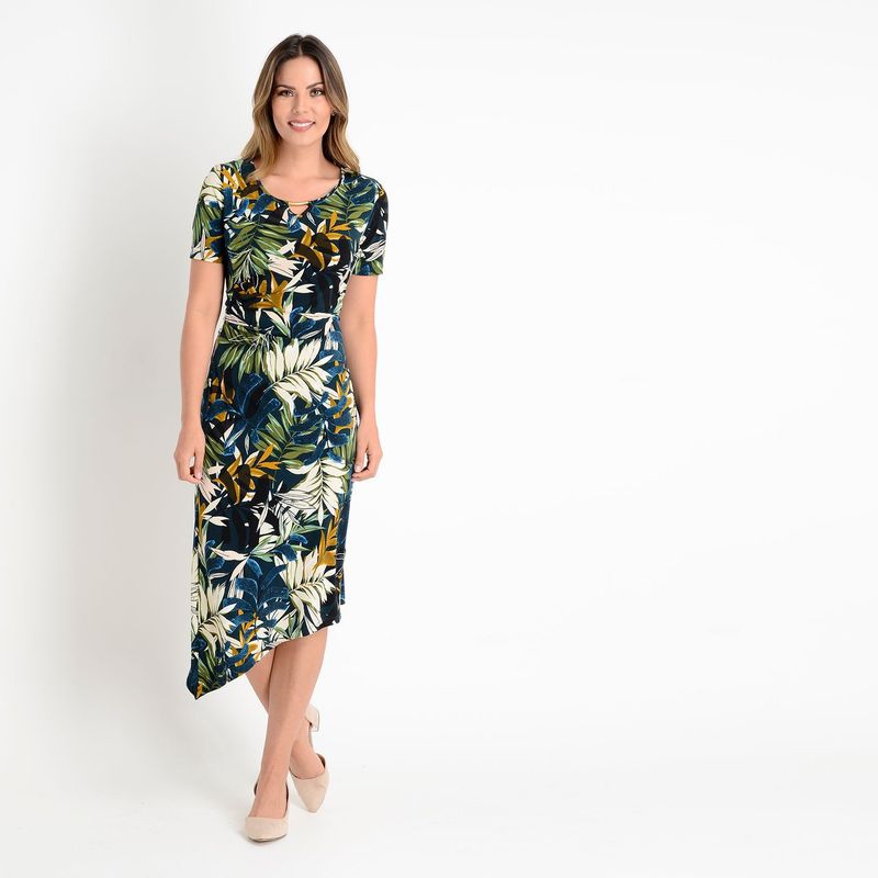 SOUTHLAND - Vestido Largo Flores
