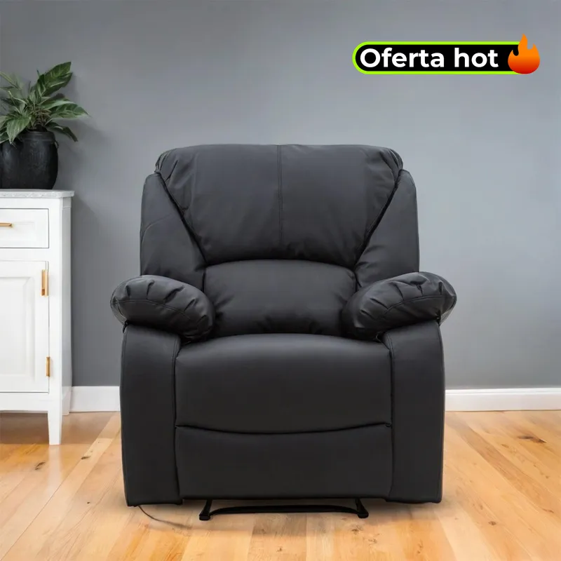 ROBERTA ALLEN - Sillas Reclinable Masajeadora en Cuerina, Mecánica. 93.5 x 89 x 107 cm - Mueble Mica Helsinki