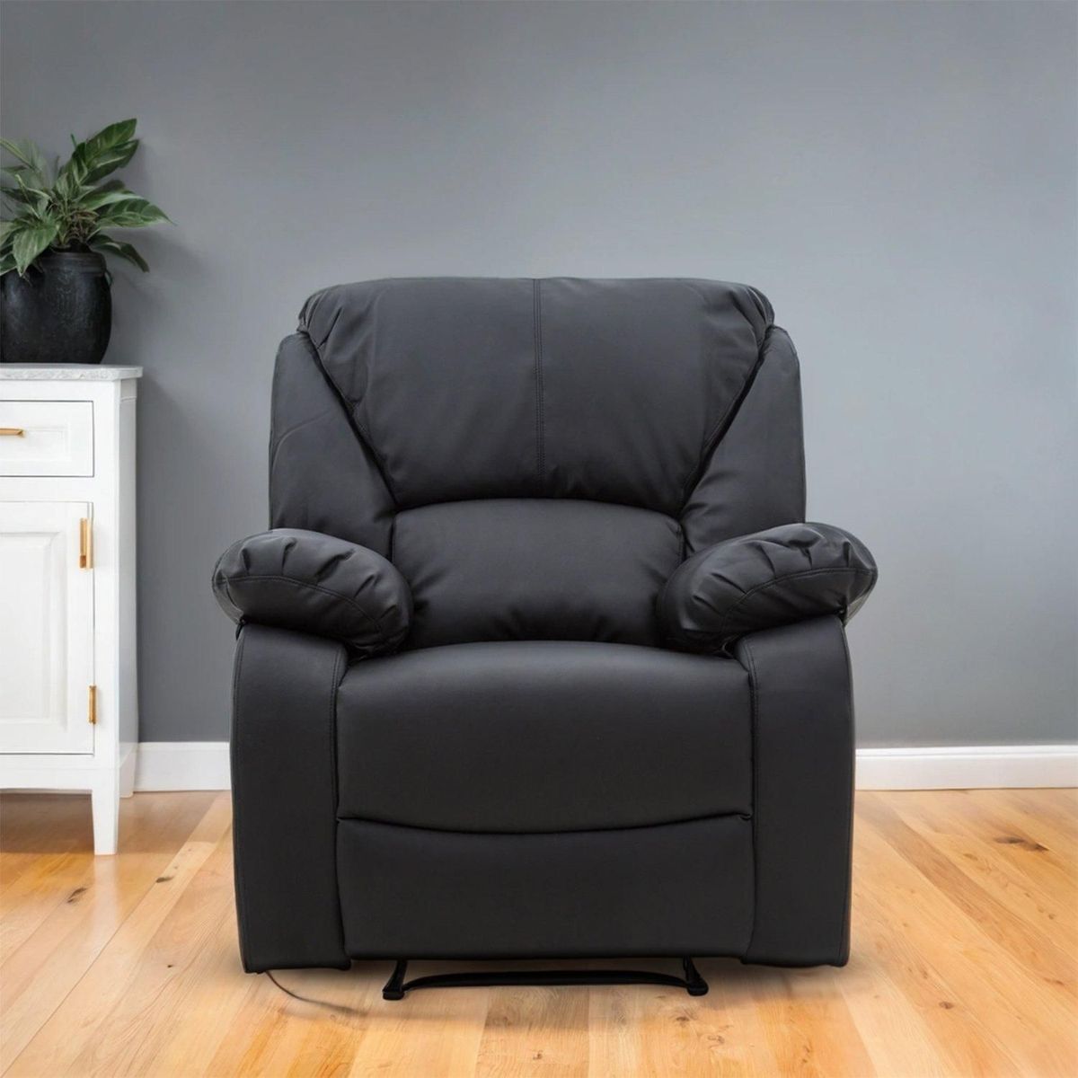 MICA - Silla Reclinable Masajeadora 1 Puesto Helsinki con Control 90 x 90 x 104 cm