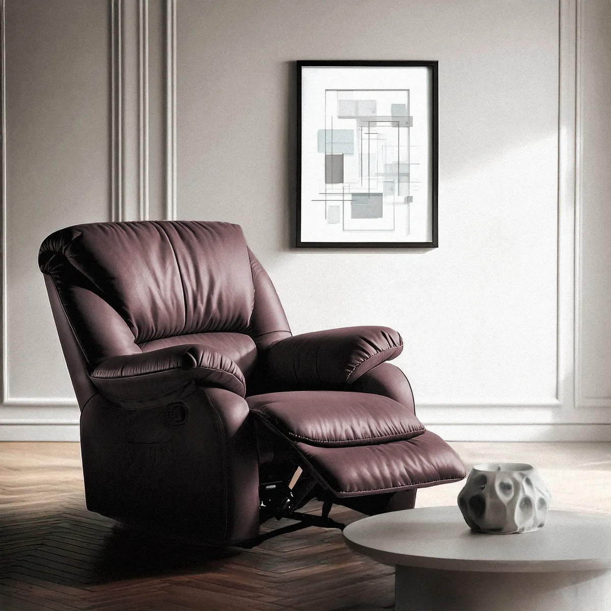 MICA - Silla Reclinable Masajeadora 1 Puesto Helsinki con Control 90 x 90 x 104 cm